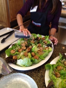 Chicken Meatball Lettuce Wraps